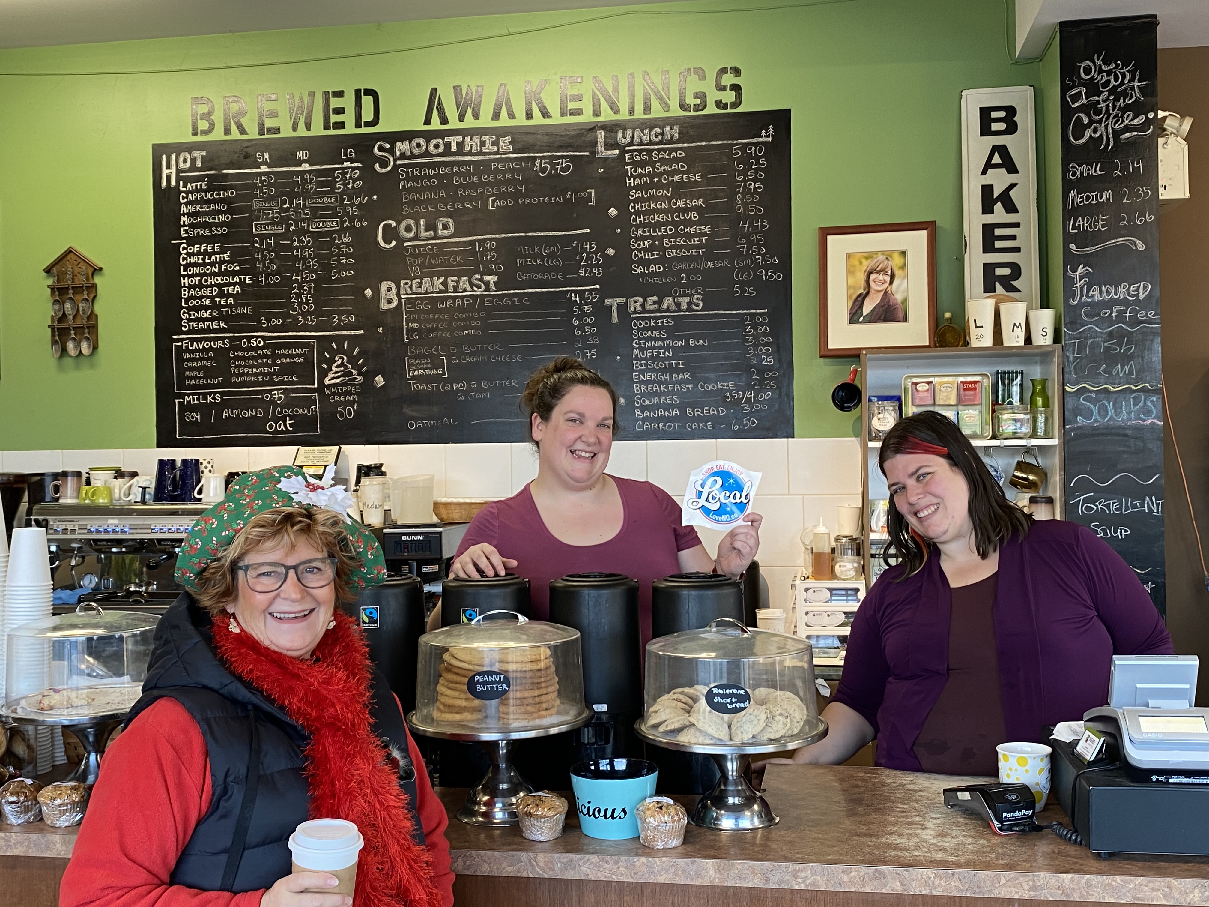 Fresh Baking and coffee at Brewed Awakenings