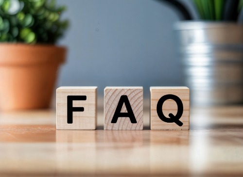 the letters FAQ